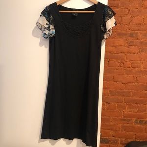 Anna Sui Cotton embroidered dress Small